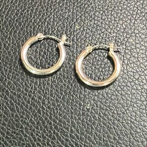 Beautiful silver hoop earrings